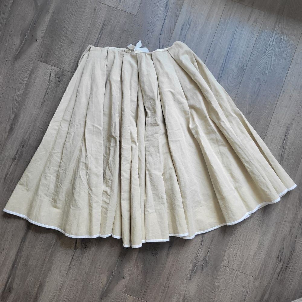 La Reverie linen Midi skirt M